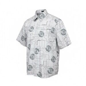 Rocawear Platinum Mens Button Up Shirt  Graphic Print Short Sleeve Size‎ L